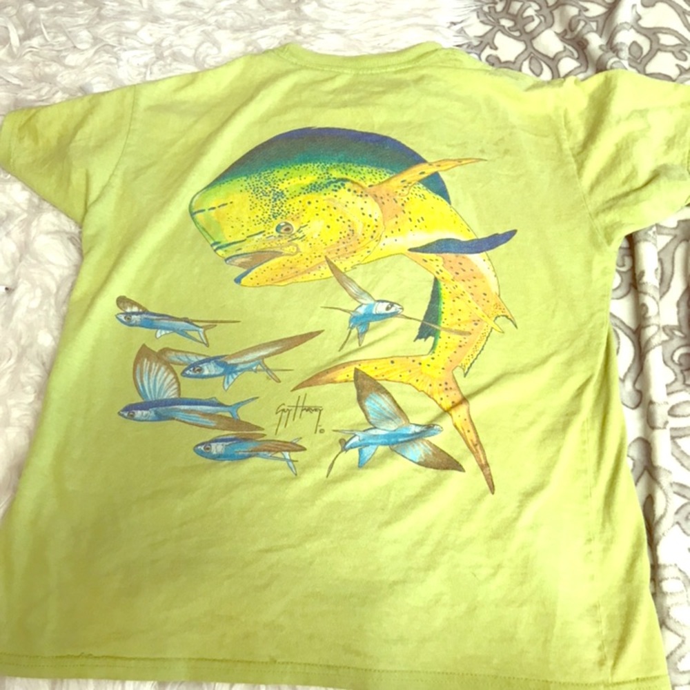 M - GUY HARVEY GREEN SHORT SLEEVE SHIRT